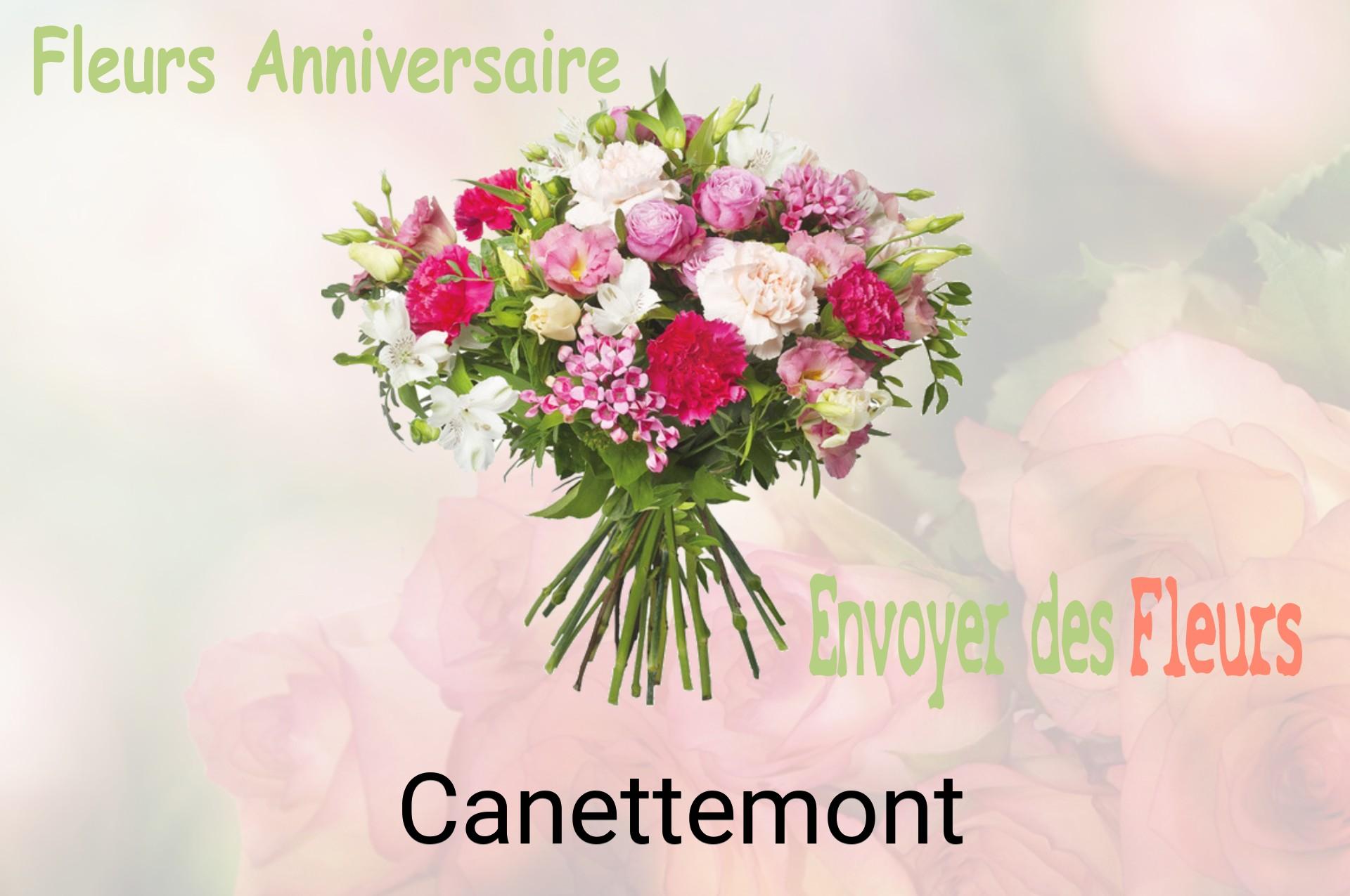 Bouquet de fleurs d’anniversaire livré à Canettemont